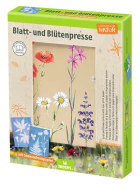 Blatt- und Blütenpresse . Inklusive Sonnendruckpapier