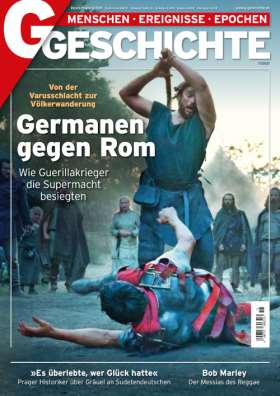 Titelseite G/Geschichte 11/2021. Germanen gegen Rom - Wie Guerillakrieger die Supermacht besiegten