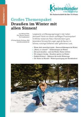 Kleinstkinder T20/2024. Draußen im Winter mit allen Sinnen