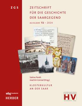 Titelseite Klosterkultur an der Saar. Zeitschrift für die Geschichte der Saargegend, Bd. 72
