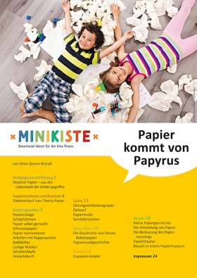 Minikiste: Papier kommt von Papyrus. Ein Projektvorschlag zur Entdeckung des Materials Papier