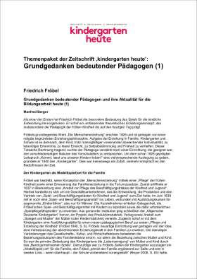 PDF: kindergarten heute Themenpaket. Grundgedanken bedeutender Pädagogen (1)