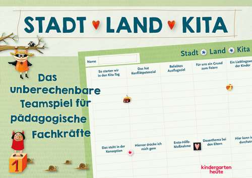 Stadt Land Ostetrica – Gioco Di Quiz In Tedesco Per Ostetriche, Regalo Con Cuore, 50 Fogli A4