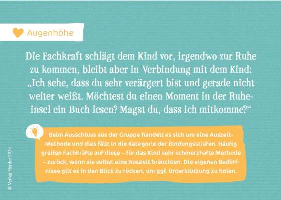 Augenhöhe statt Strafen. Das Kartenset zum Buch