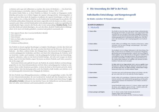 Das individuelle Entwicklungs- und Kompetenzprofil (EKP) für Kinder von 0-3 Jahren. Manual. Beobachten und dokumentieren