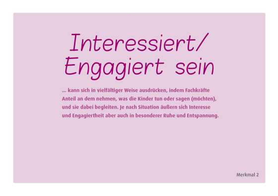 GInA. Das Kartenset: Impulse für die Kita. Gestaltung von Interaktionsgelegenheiten im Alltag