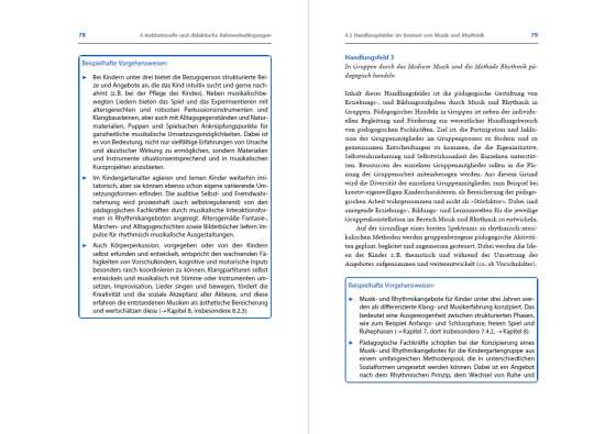 Handbuch Rhythmik und Musik. Theorie und Praxis für die Arbeit in der Kita