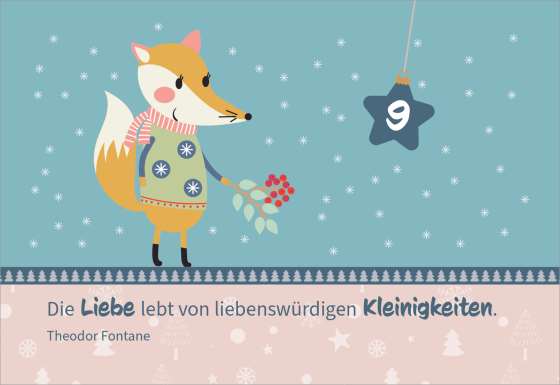 Hosentaschenadventskalender 2026 - mit Illustrationen