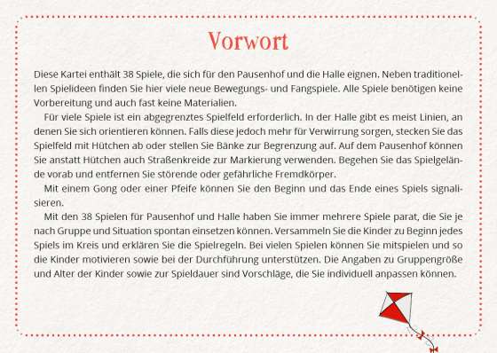 Spiele für Pausenhof und Halle. für Ganztag und Hort