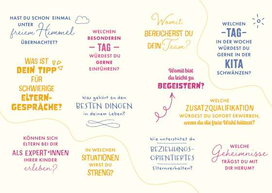 Tausend Fragen die dein Kita-Leben inspirieren . Blickwinkel