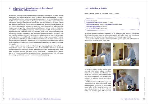 Wahrnehmendes Beobachten in Krippe und Kindertagespflege. Partizipatorische Didaktik 
