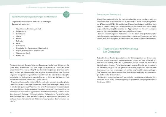 Wenn Kinder beißen. Achtsame und responsive Handlungsmöglichkeiten. 